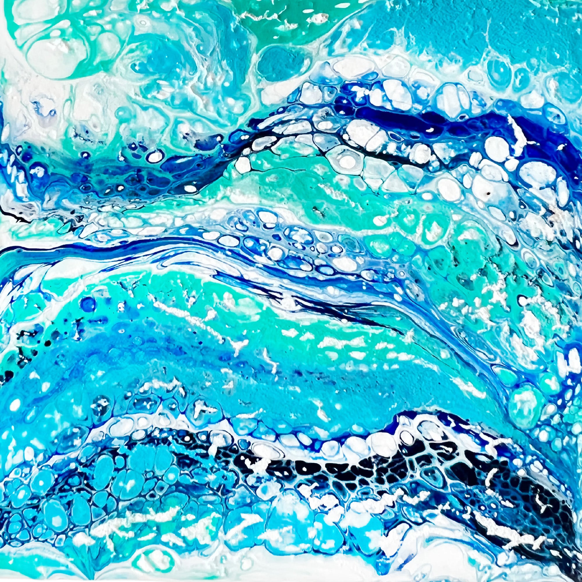 Acrylic Pour on Canvas  Party