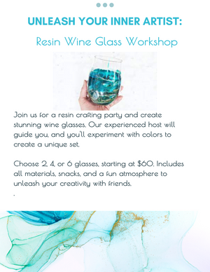 Resin Wine Glass Making Party