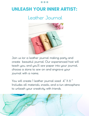 Leather Journal Making Class