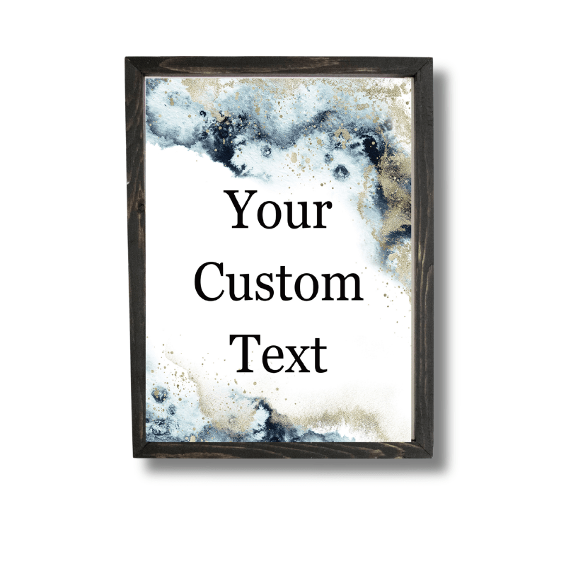 Personalized Words or Text Sign Gift, Custom Words Canvas Print - Schafer Art Studio