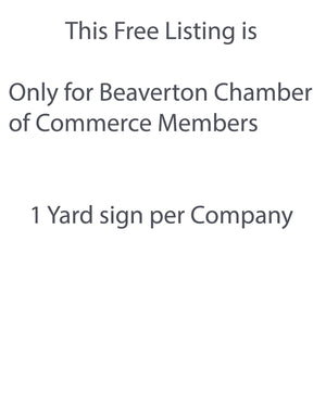 Business Yard Sign