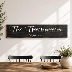 Personalized Family Name Sign | Custom Last Name Wall Decor