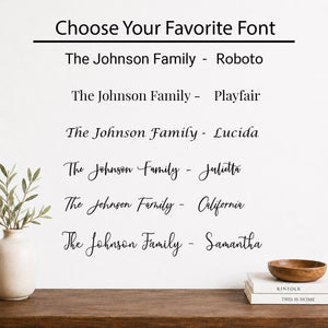 Personalized Family Name Sign | Custom Last Name Wall Decor