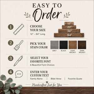 Custom Text Wood Sign | Personalized Quote & Saying Wall Decor