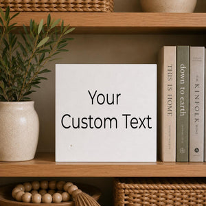 Personalized Wood Sign, Custom White Wall Sign