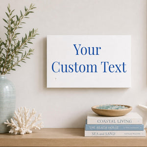 Personalized Wood Sign, Custom White Wall Sign