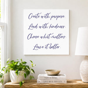 Custom white wood sign displayed in a modern home. Personalized wall sign made from real wood with a satin white finish and vibrant UV printing. Perfect for family names, inspirational quotes, wedding gifts, entryways, living rooms, bedrooms, and offices.