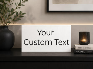 Personalized Wood Sign, Custom White Wall Sign