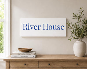 Personalized Wood Sign, Custom White Wall Sign