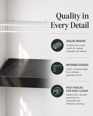 Wood Shelf Covers for Wire Shelves, Custom Pantry, Closet & Laundry Wire Rack Covers