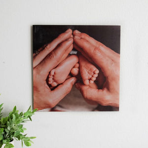 Baby Wooden Block Photo Prints in Three Sizes, Handmade and Personal