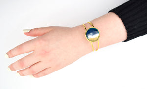 Ocean Themed Handmade bangle cuff bracelet for women
