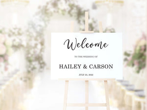 Welcome to Our Wedding Sign, Modern Acrylic Ceremony Décor