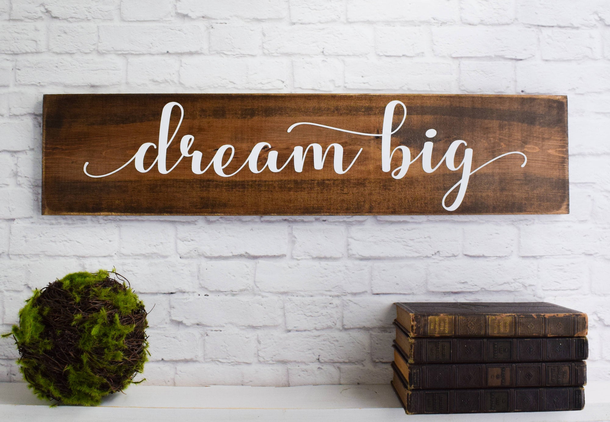 Dream Big Wood Sign – Wooden Sayings Wall Décor – Inspirational  Signs - Wooden Signs for Kid&#39;s rooms - Handmade Nursery Signs
