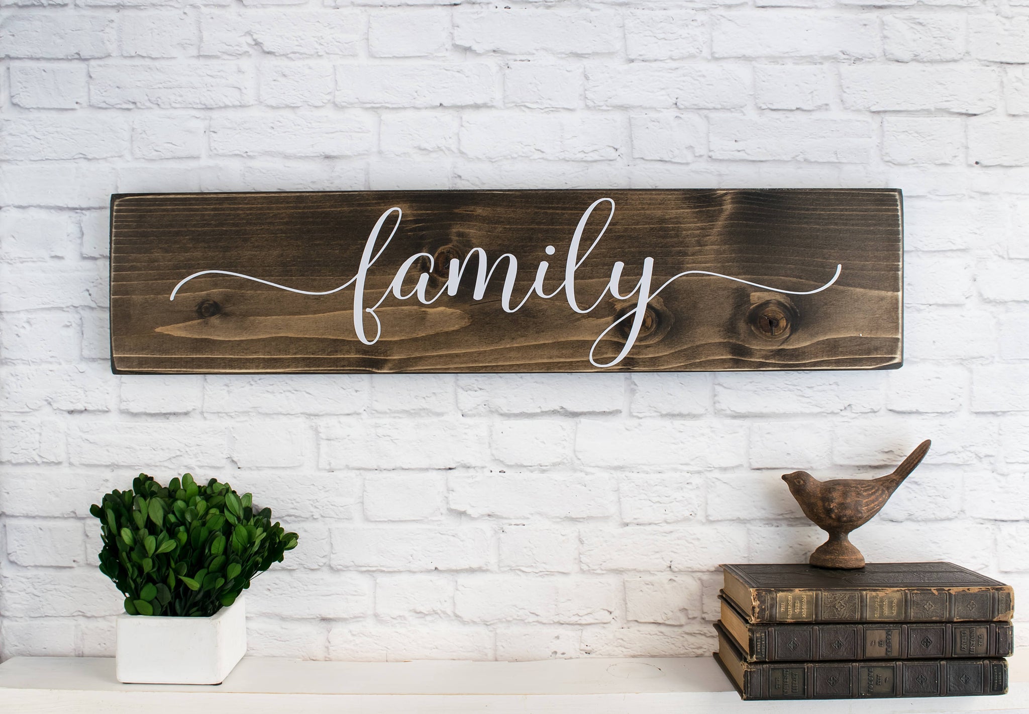 Family Large Rustic Farmhouse Wood Sign Wall Décor