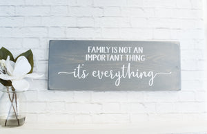 Family is everything wood sign,  Family Wooden Wall Decor - Farmhouse Rustic Wood Decor For Family Room Home