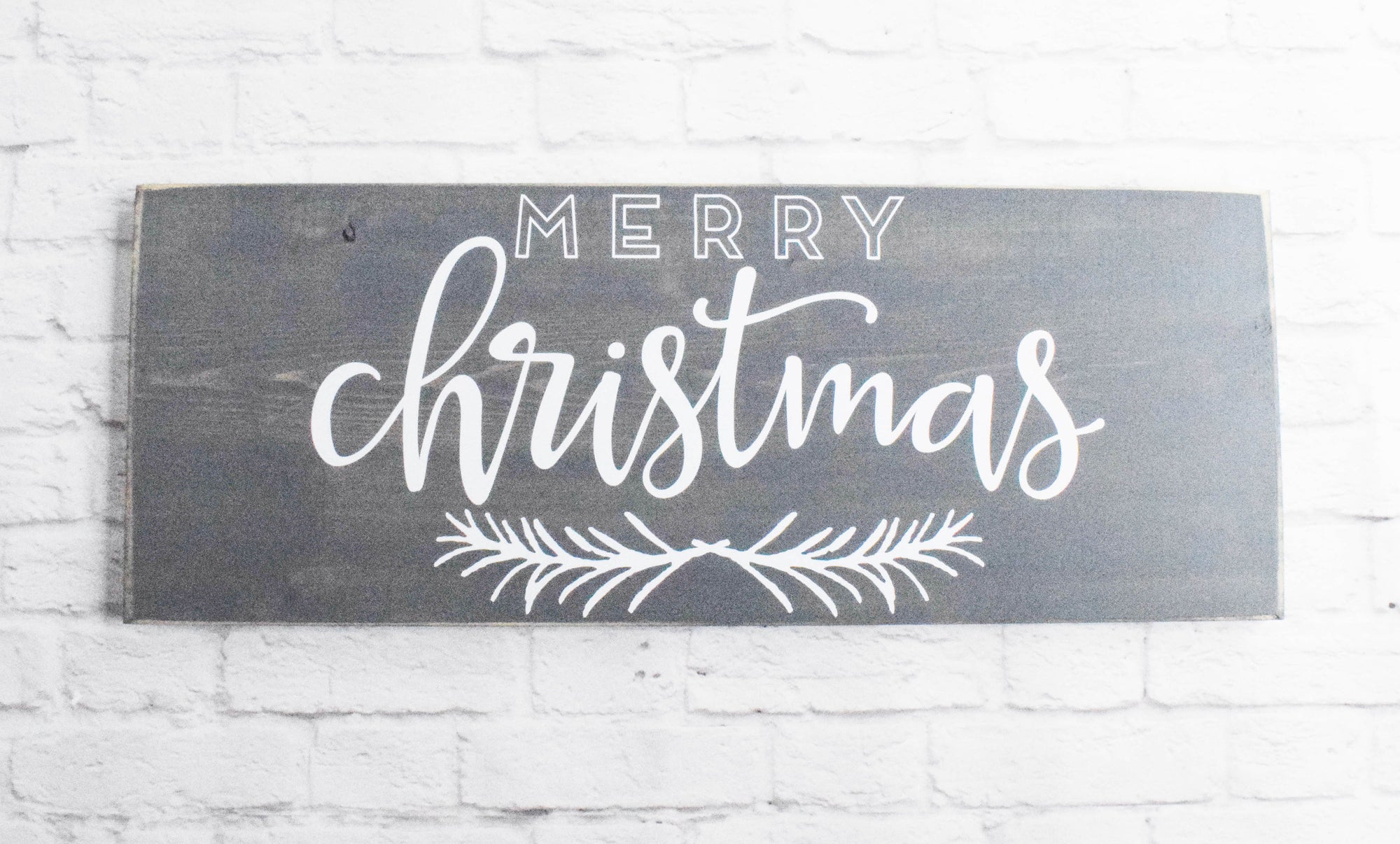 Merry Christmas wood sign saying - Rustic Farmhouse Wooden Wall Signs - Personalized Signs for Home - Holiday Sign -