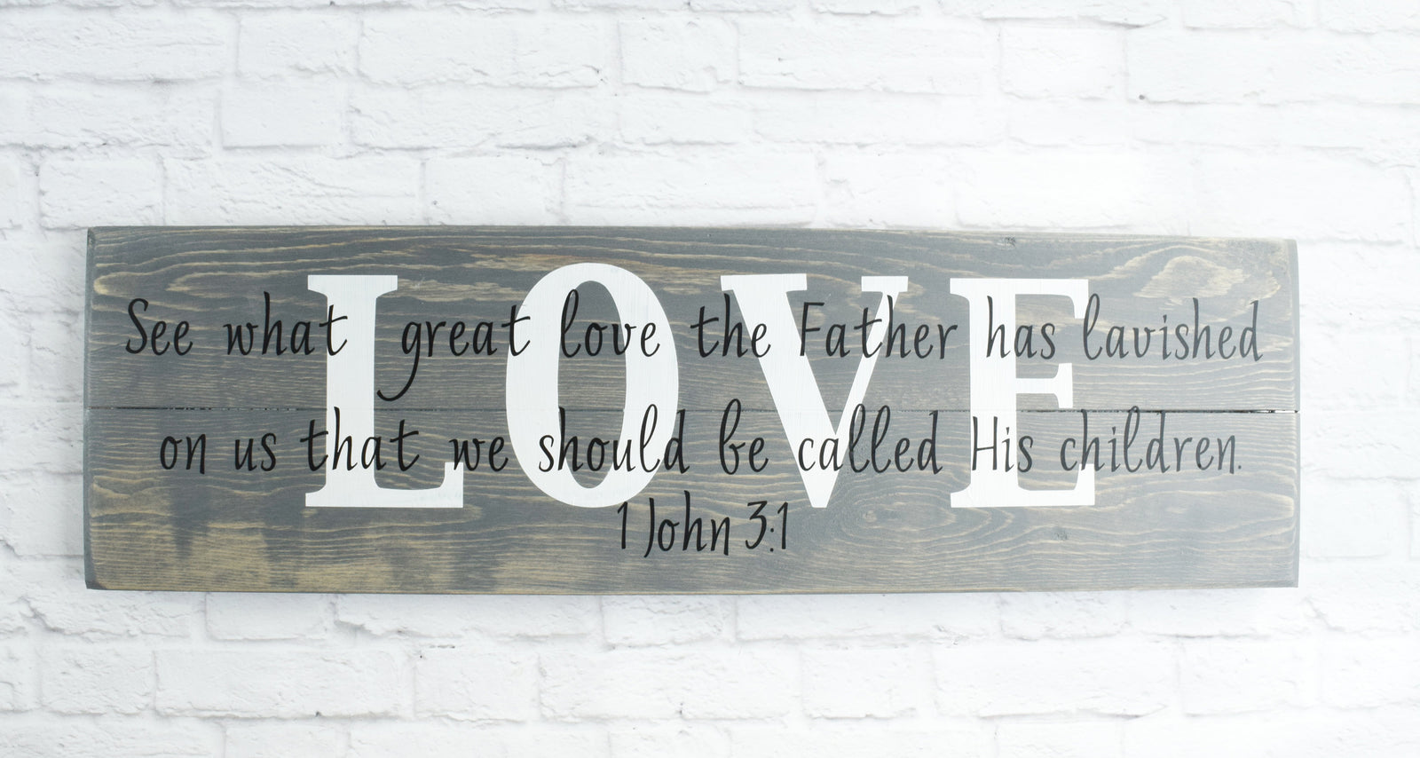 Christian Wood Sign – Bible Verse Wall Art – Scripture Wall Décor – Wood Home Wall Décor – Wood Sign Sayings – Love Sign - Family Wall decor