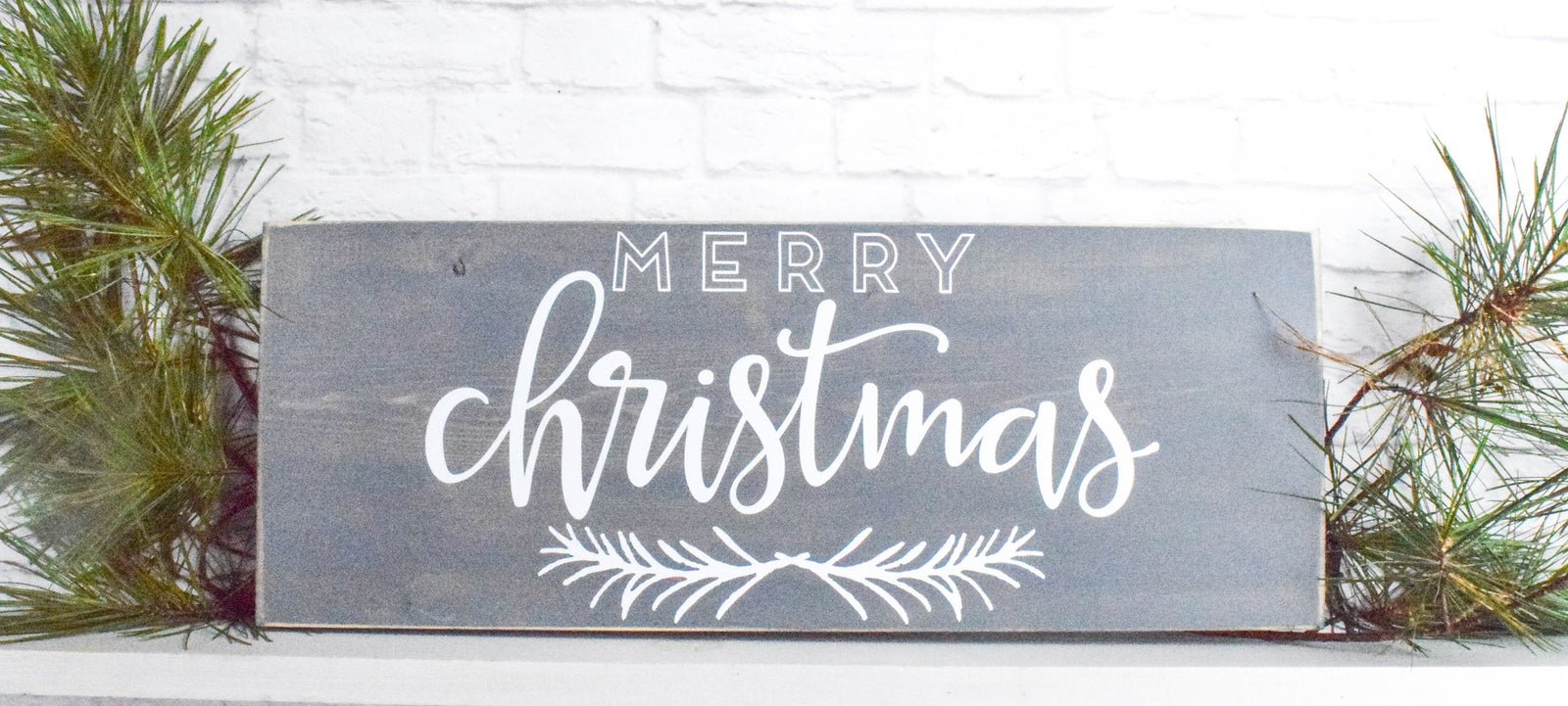 Merry Christmas wood sign saying - Rustic Farmhouse Wooden Wall Signs - Personalized Signs for Home - Holiday Sign -