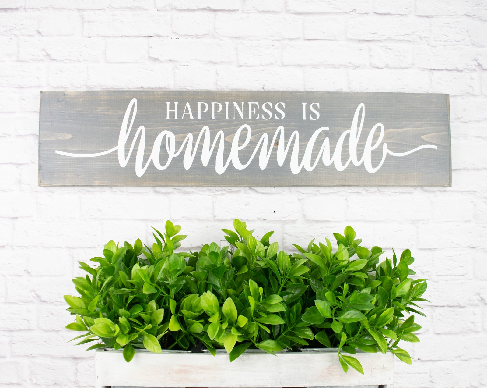 Happiness Is Homemade Wooden Sayings Wall Décor – Rustic Farmhouse Wooden Signs with quotes
