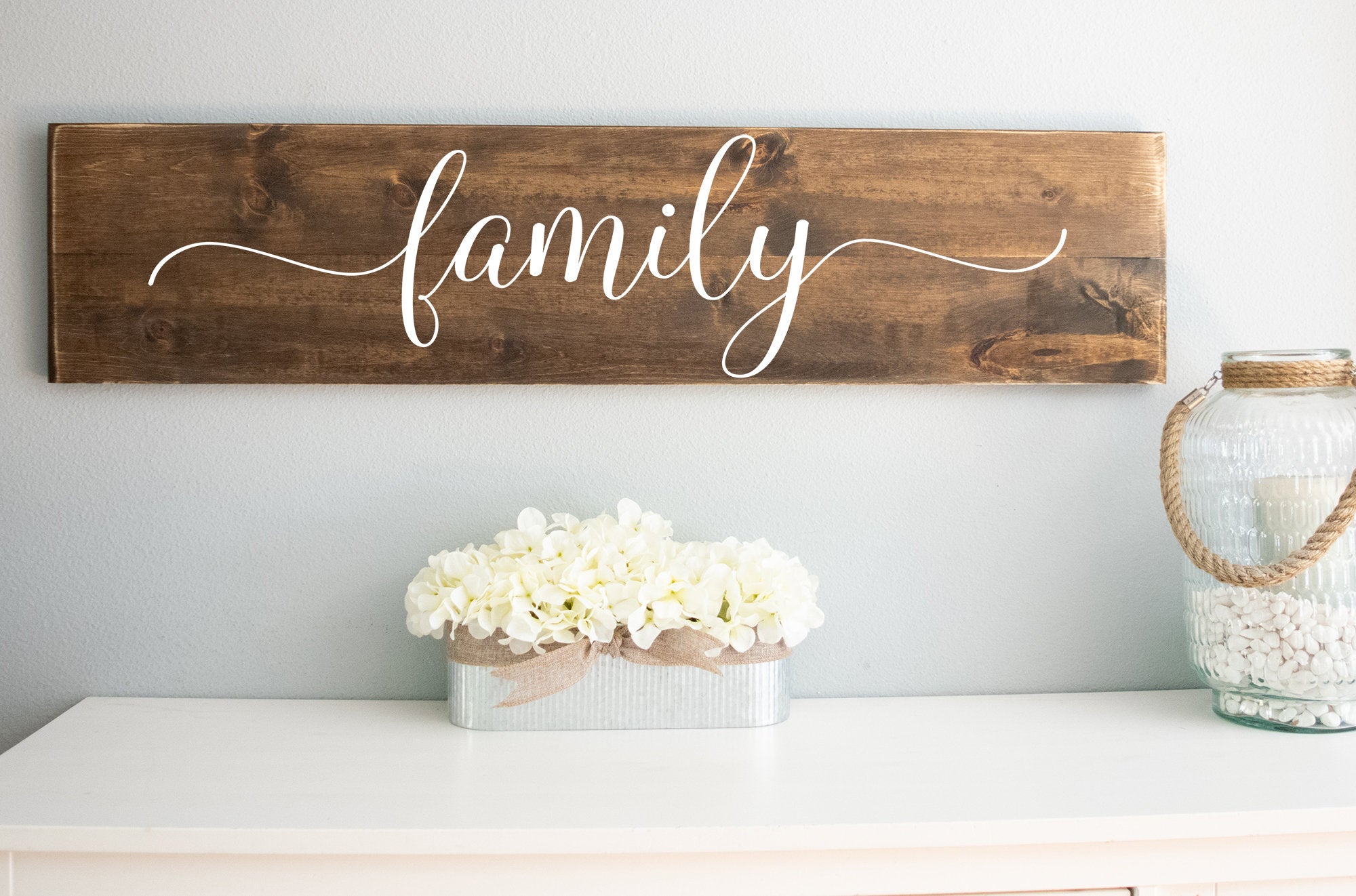 Family Large Rustic Farmhouse Wood Sign Wall Décor - Schafer Art Studio
