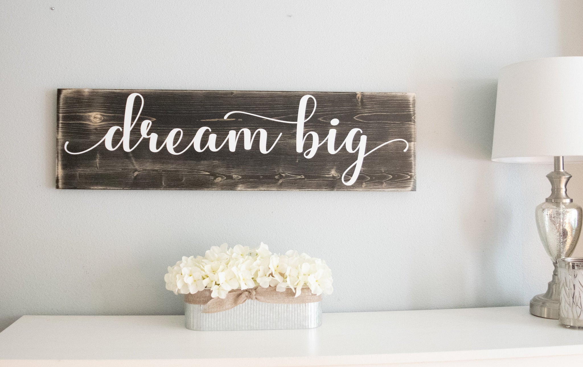 Dream Big Little Bear Wood Sign by Rustic Marlin