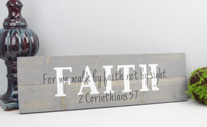 Christian Wood Sign – Bible Verse Wall Art – Scripture Wall Décor – Wood Home Wall Décor – Wood Sign Sayings – Faith Sign-Family Wall decor
