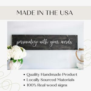 Together is Our Favorite Place to Be Wood Framed White Sign Wall Décor
