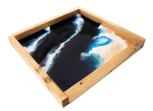 Ocean Inspired Resin Charcuterie Board, Serving Tray