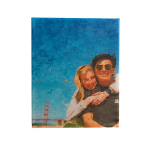 Family Portrait Painting from Your Photo, Digital Painting On Canvas