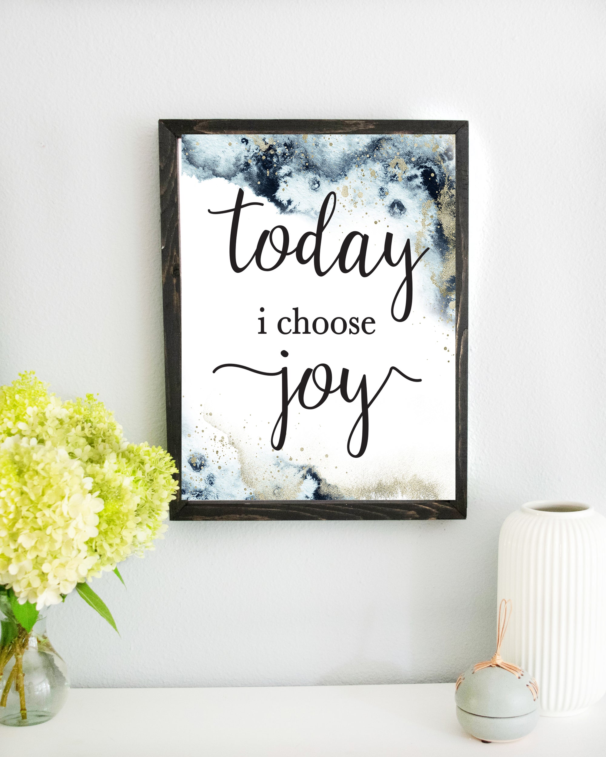 Today I Choose Joy  Wood Frame Sign, Christian Home Décor