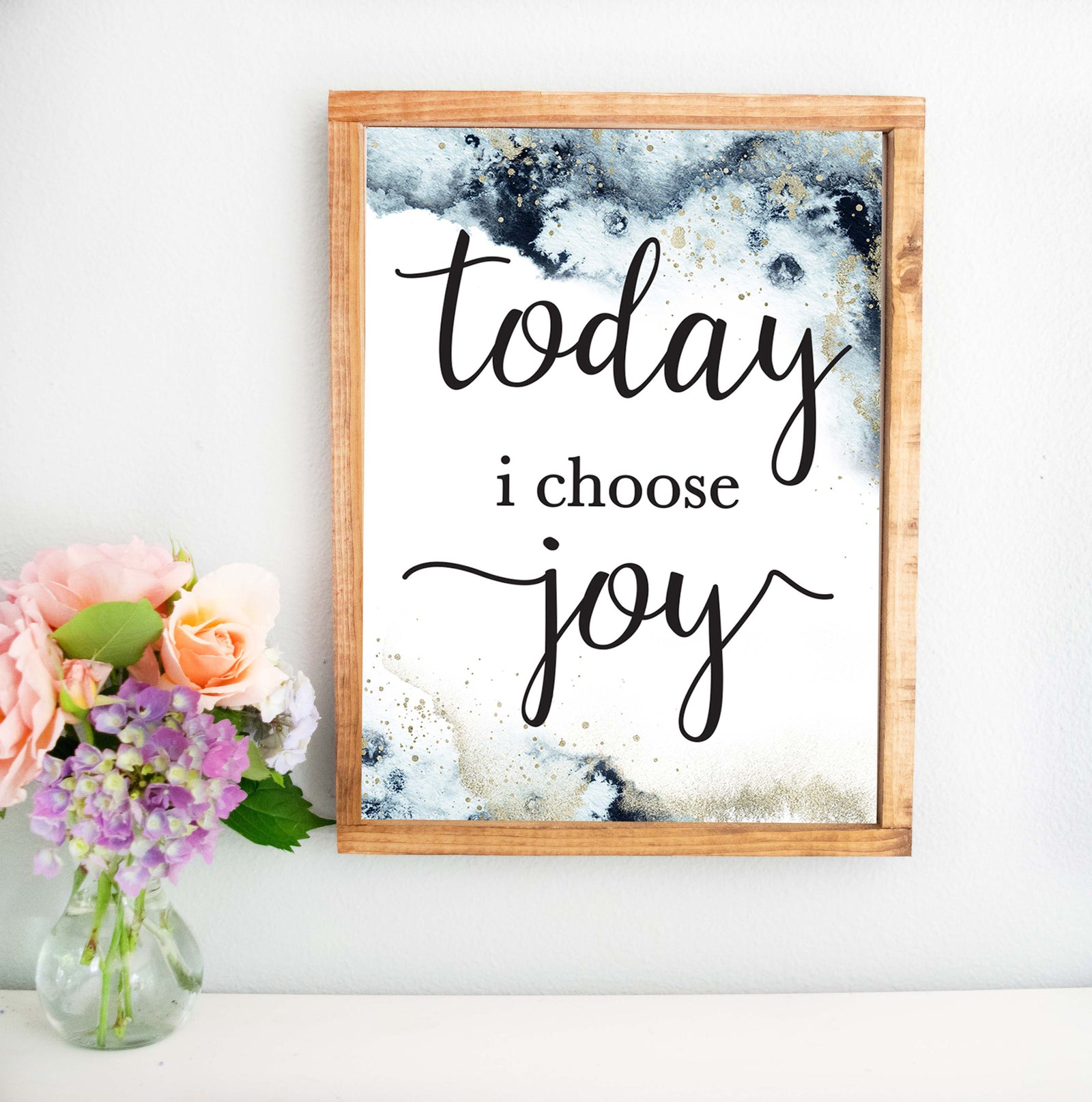 Today I Choose Joy  Wood Frame Sign, Christian Home Décor