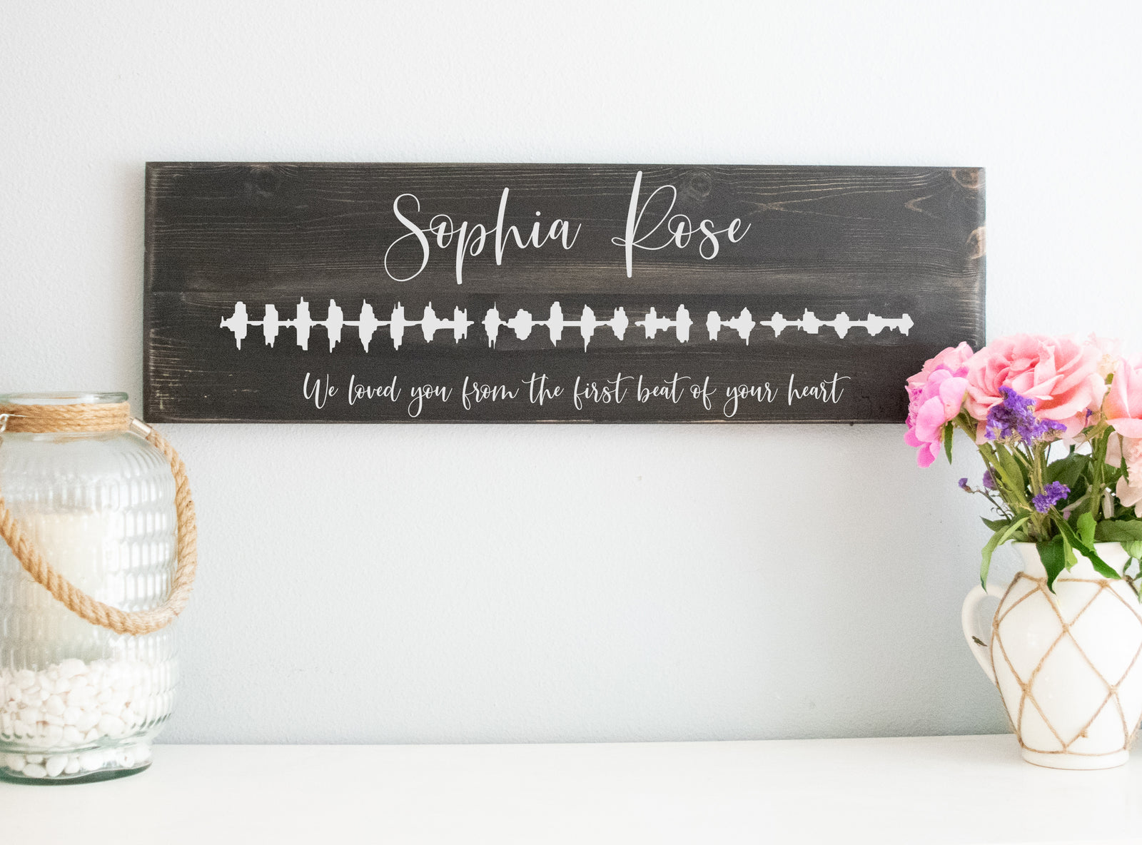 Personalized Soundwave with QR Code Wood Sign Wall Décor - Schafer Art Studio